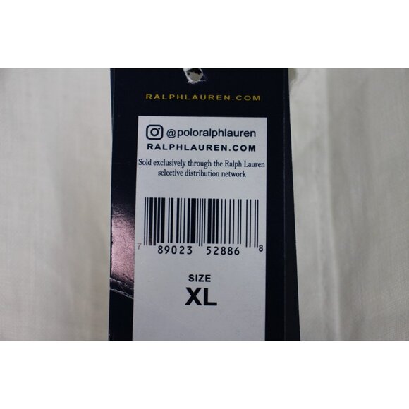 Polo Ralph Lauren Mens XL Linen White Button Up Shirt NEW F1293 - Picture 3 of 4